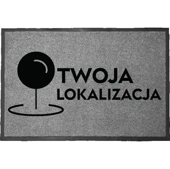 Rohožka VSTUPNÍ ROHOŽKA ŠEDÁ 40x60 - VLASTNÍ GRAFIKA, LOGO, VZOR, VAŠE LOKALITA