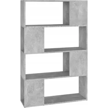 Knihovna Regál VidaXL 80 cm x 124,5 cm x 24 cm, odstíny šedé