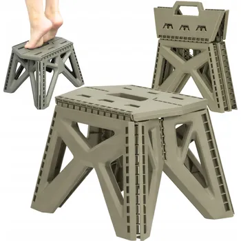 Stolička Stolička Aptel černá, odstíny zelené, zeleň 24 cm