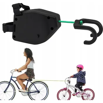 Tažné lano SAMONAVÍJECÍ TAŽNÉ LANO PRO DĚTI ELASTICKÉ PRO TAŽENÍ KOLA 2.5M