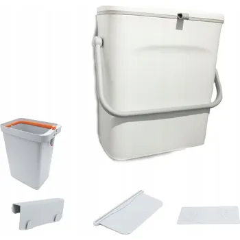 Odpadkový koš Odpadkový koš 2 v 1 nádoba rukojetí, závěsný kompostér, 9 l