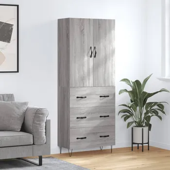 Příborník a kredenc zahrada-XL Skříň highboard šedá sonoma 69,5 x 34 x 180 cm kompozitní dřevo 3198087