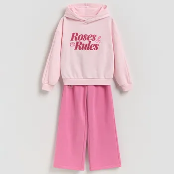 Dívčí mikina Reserved - Bavlněná sada - pastelově růžová - 960HV-03X - 960HV-03X-164