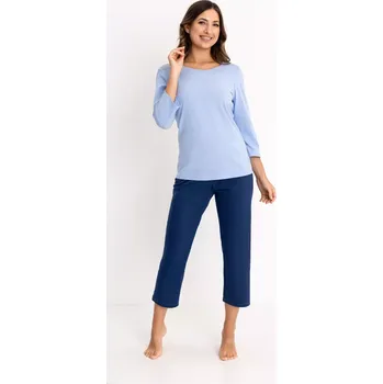 Pánská móda DÁMSKÉ PYŽAMO 744 BIG W/26 Modrá 2XL