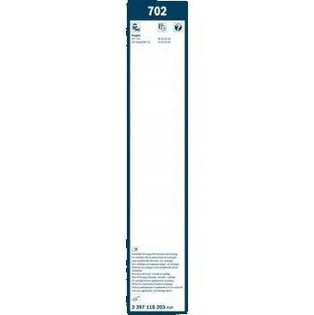 Stěrač Stěrače Bosch přední 700 mm 650 mm