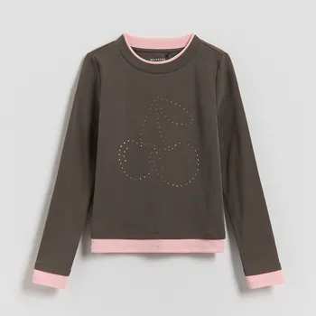 Reserved - Halenka s kamínky - tmavě šedá - 824HT-90X - 824HT-90X-116