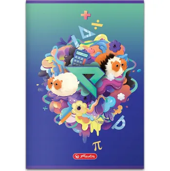 Sešit Sešit Herlitz A5 60 kostkovaných listů Tým