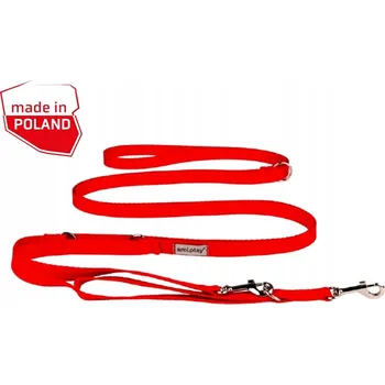 Vodítko pro psa Amiplay Oboustranné Vodítko 8v1 Samba M Červené