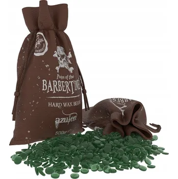 Přípravek na depilaci a epilaci BARBERTIME WAX AZULEN GREEN VOSK NA DEPILACI ZRNITÝ DROPSY TVRDÝ 500G