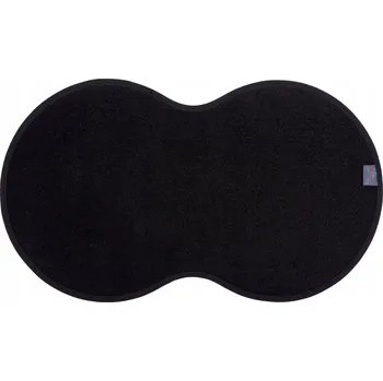 Miska pro psa Podložka pod misku Max-Dywanik černá textilní oválná 37x66 cm