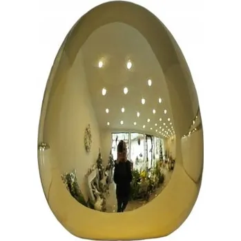 Velikonoční dekorace Keramické Vajíčko 6 cm Zlaté Ozdoba na Velikonoční Stůl