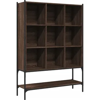 Knihovna Regál, hnědý dub, 102x30x141,5 cm, dřevotříska