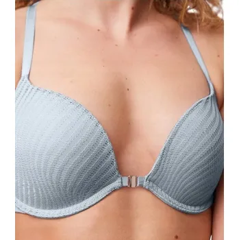 Dámské spodní prádlo Triumph push-up podprsenka šedá velikost 85D