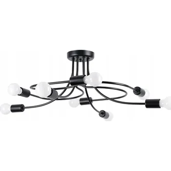 Lustr LEVAR 8 černý SL.1457 Sollux Lighting