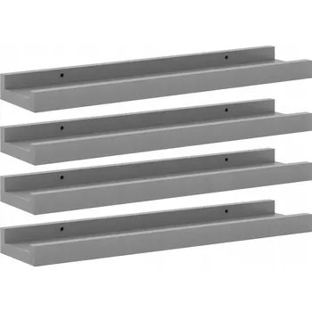 police Police MDF deska VidaXL 40 x 9 cm, odstíny šedé