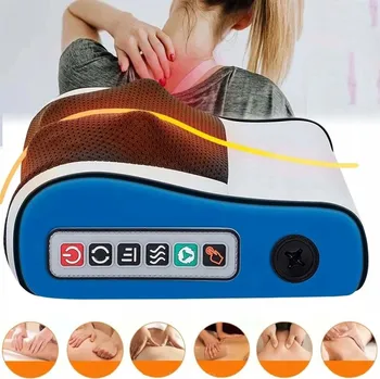 Masážní přístroj Masážní Polštář na záda, tělo a krk Vyhřívaný Masážní Přístroj přístroj Shiatsu