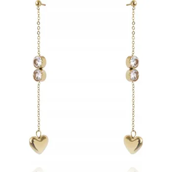 Náušnice Náušnice z chirurgické oceli pozlacené 14k zlatem