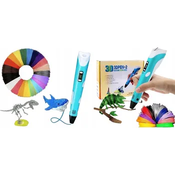 Propiska 3D 3D tiskárna PEN sada XXL Modré náplně filamentové šablony