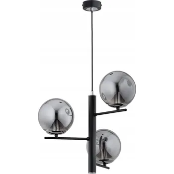 Moderní závěsné svítidlo 3xE14 černé sklo LAMUR Alfa