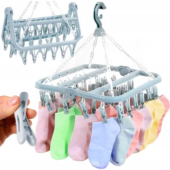 Sušák na prádlo SUŠÁK NA PRÁDLO VĚŠÁK NA PONOŽKY UTĚRKY 32 KOLÍČKŮ KOLÍČKY