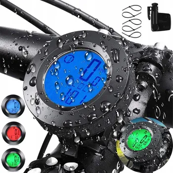 CYKLOPOČÍTAČ BEZDRÁTOVÝ POČÍTAČ VODĚODOLNÝ, PODSVÍCENÝ, 22 FUNKCÍ