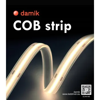 LED osvětlení DAMIK LED pásek 3010908 50W COB 24V 3000K CRI90 320 LED/m 800lm/m S8 IP20 5m