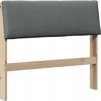 Čalouněné čelo postele Tmavě šedá 100 cm Masivní borové dřevo