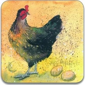 Korková podložka pod hrnek Kura Pepperpot 10x10 cm