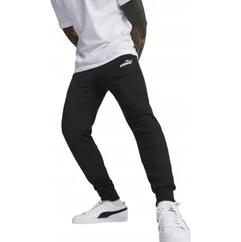 Vel. M PÁNSKÉ TEPLÁKY PUMA černé sportovní pohodlné tepláky joggery