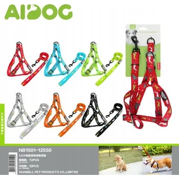 Postroj pro psa Postroj pro psa s barevným motivem psů