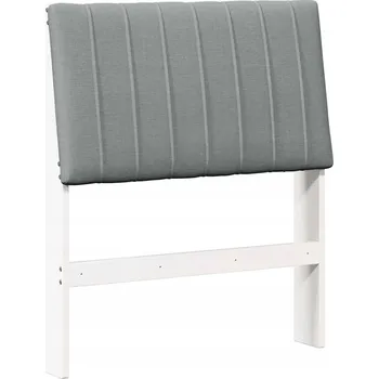 Čalouněné čelo postele Světle šedá 80 cm Masivní borové dřevo