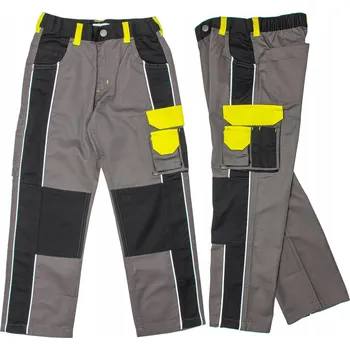 montérky Dětské PRACOVNÍ kalhoty JUNIOR pro chlapce do pasu, velikost 158 FIRI