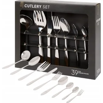 Příbor PŘÍBORY SADA příborů 39 kusů GLAMOUR HOME NEREZOVÁ OCEL PRO 6 OSOB