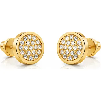 Náušnice Brilio Náušnice ze žlutého zlata se zirkony 14/180.641/17ZIR + 2 měsíce na vrácení zboží