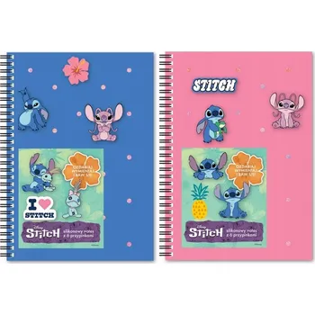 Blok Notes A5 Beniamin Lilo a Stitch vícebarevný