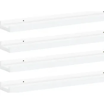 police Police MDF deska VidaXL 40 x 9 cm bílá