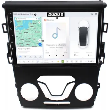 GPS navigace RÁDIO NAVIGACE GPS FORD MONDEO MK5 2014+ ANDROID QLED 4/64GB