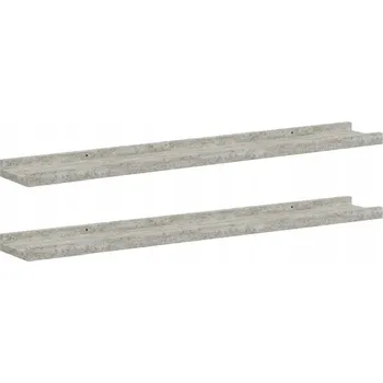 police Police MDF deska VidaXL 80 x 9 cm, odstíny šedé