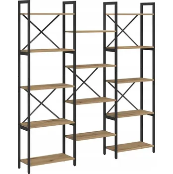 Knihovna Dřevěná police VidaXL 156 x 25 cm dub artisan