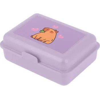 Dětské zboží Box na svačinu Baagl Kapybara, fialový