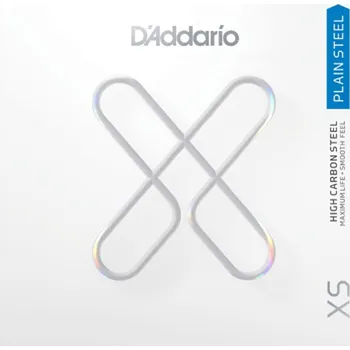 Struna pro kytaru a smyčcový nástroj Jednotlivá struna D'ADDARIO XS Plain steel 010