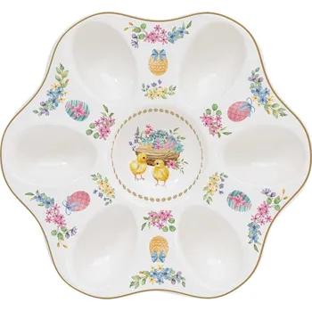Easy Life, Itálie Easy Life - Porcelánový tácek na velikonoční vajíčka Spring Bloom