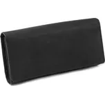 Pěněženka kožená KASÍRKA 10x19 cm - 2 černá