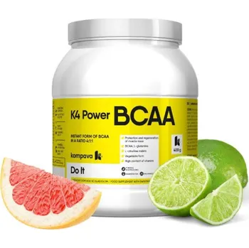 Aminokyselina Kompava K4 Power BCAA, grep-limetka, 400 g