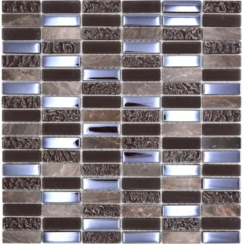 Obklad Mozaika WzorcowniaStudio 29,8 x 30,4 cm v odstínech hnědé a béžové