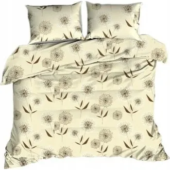 Povlečení Krepové povlečení 160x200 Dmychadla ecri knoflíky 100% bavlna hrubá polská