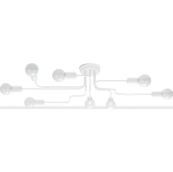 Lustr VECTOR 8 bílý stropní svítidlo do obýváku, kuchyně, nad stůl, LED