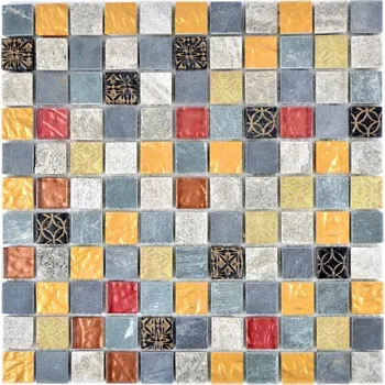 Obklad Mozaika WzorcowniaStudio 30 x 30 cm, odstíny šedé a stříbrné