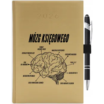 Kalendář Knižní kalendář 2026 A5 FunnyCase zlatý