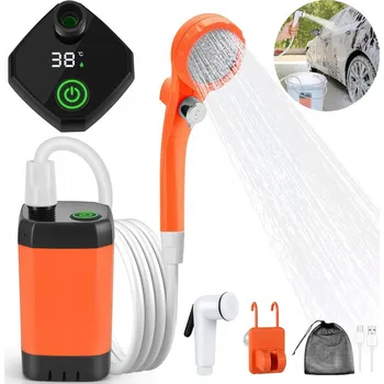 kempingová sprcha TURISTICKÁ SPRCHA KEMPINGOVÁ USB ELEKTRICKÁ PUMPA AKUMULÁTOR 6000MAH